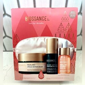 BIOSSANCE Love Joy Bestsellers Kit - Full Size Omega Repair Cream + 2 Mini’s